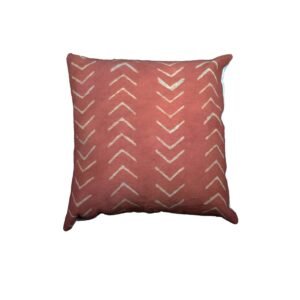 Cotton Rust Block Print Bed Cushion Cover