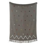 Bohemian Tufted Bed Blanket Indian Bedding Decor