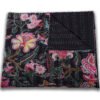 Cotton Black Quilted Blanket