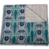 Ikat-print Hand Quilted Blanket