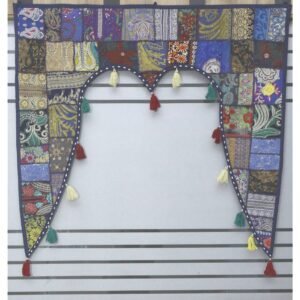 Boho Patchwork Valance