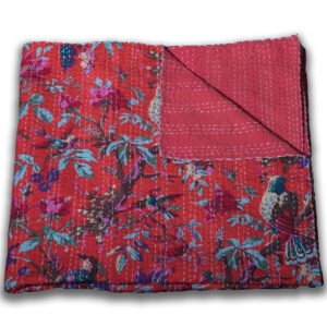 Twin-size Bedding Kantha Quilt