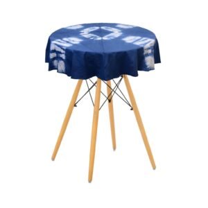 Hand Dyed Shibori Round Cotton Table Cover