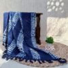 Shibori throw blanket