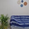 Shibori throw blanket